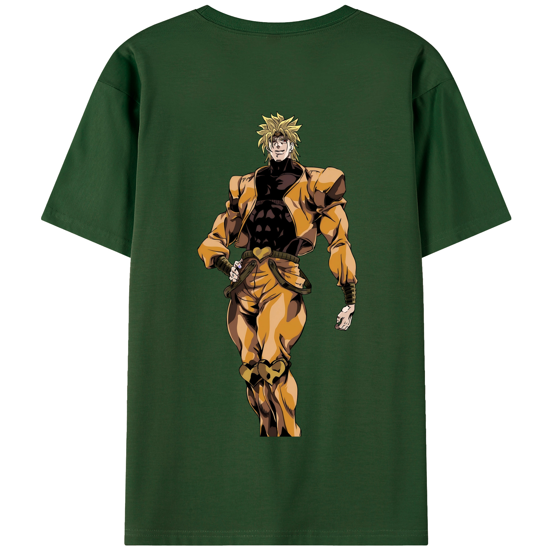 （画像用） ジョジョの奇妙な冒険 ディオ?ブランドー JoJo's Bizarre Adventure Dio Brando 綿100％半袖Tシャツ（背面プリント）